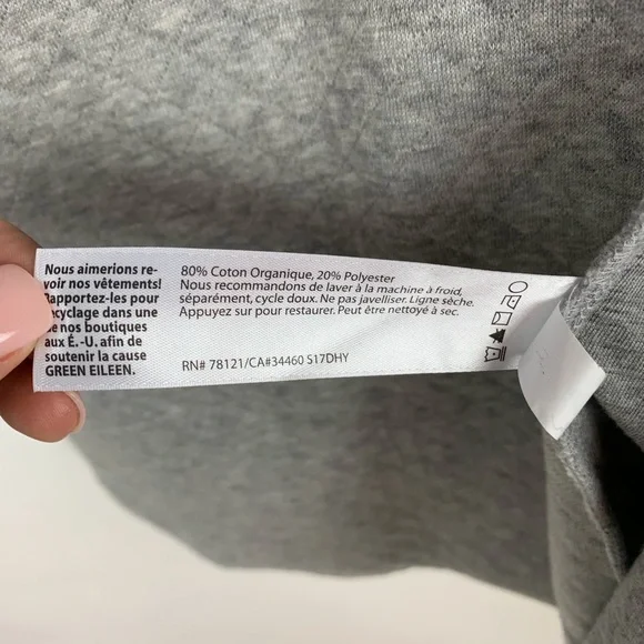 EILEEN FISHER Quilted Jersey Stand Collar Jacket - Picture 6 of 7